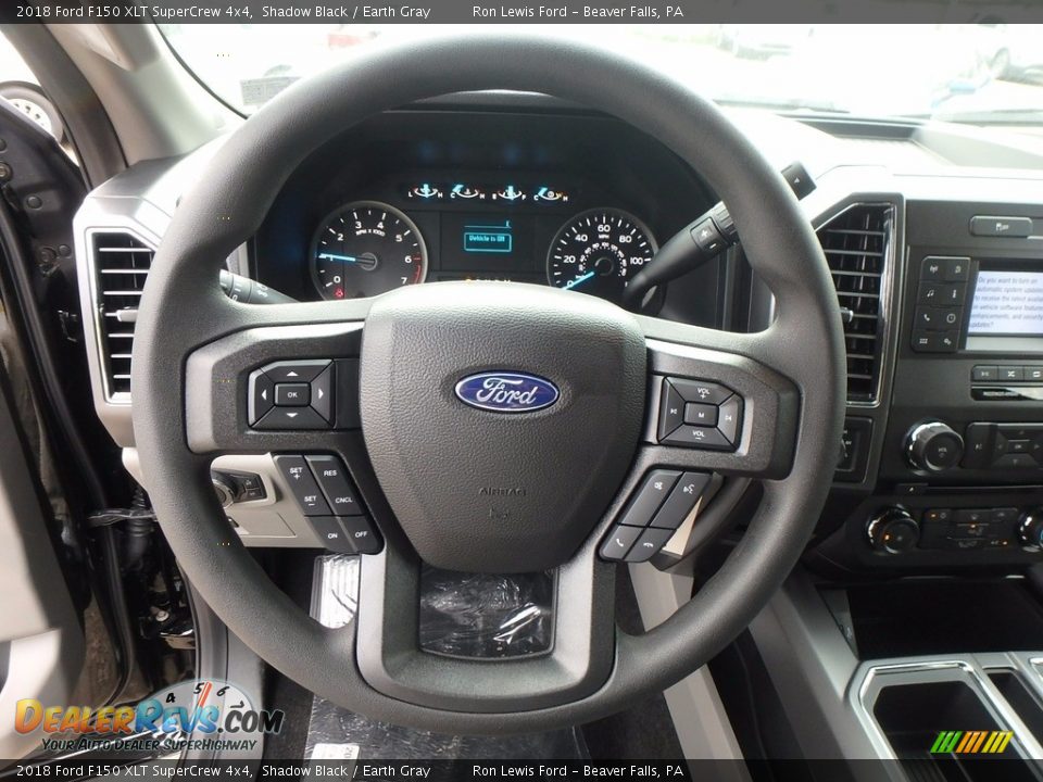 2018 Ford F150 XLT SuperCrew 4x4 Steering Wheel Photo #16