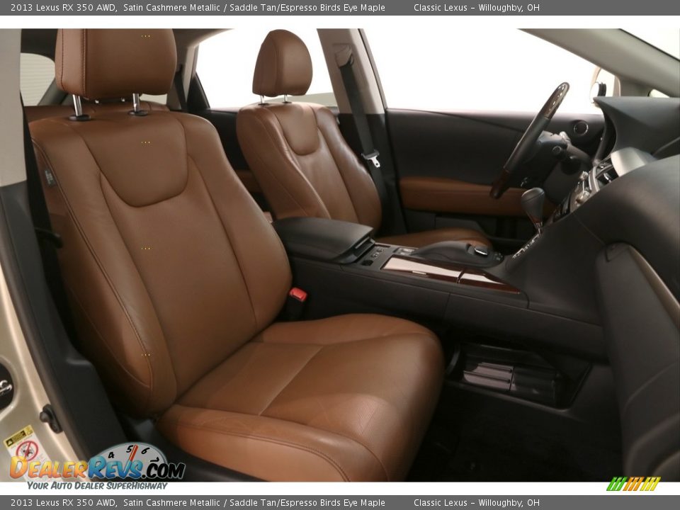 2013 Lexus RX 350 AWD Satin Cashmere Metallic / Saddle Tan/Espresso Birds Eye Maple Photo #14