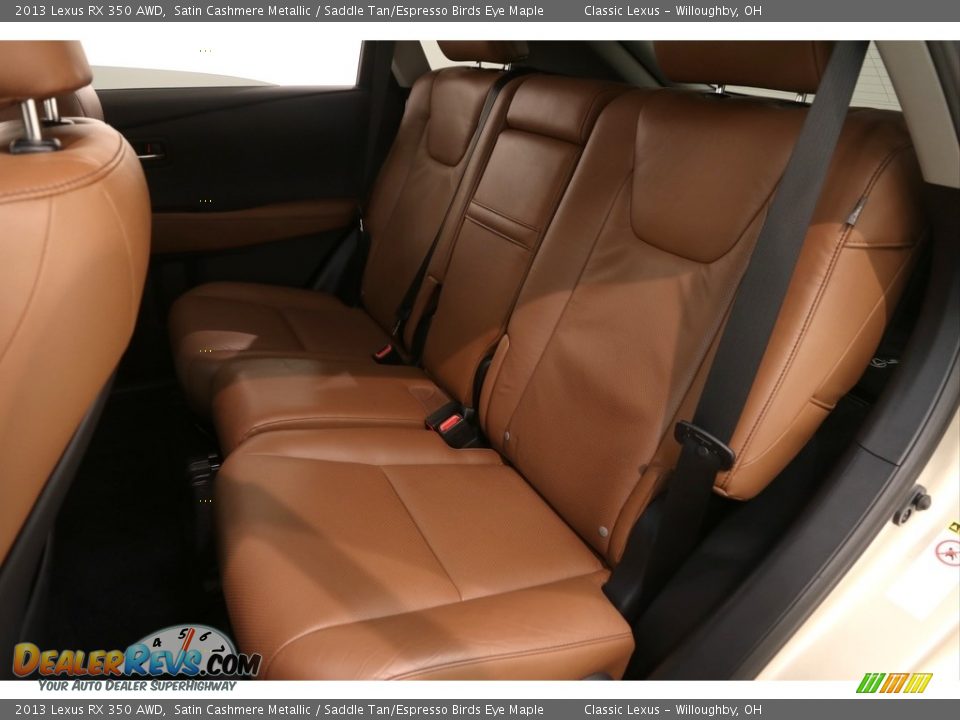 2013 Lexus RX 350 AWD Satin Cashmere Metallic / Saddle Tan/Espresso Birds Eye Maple Photo #16