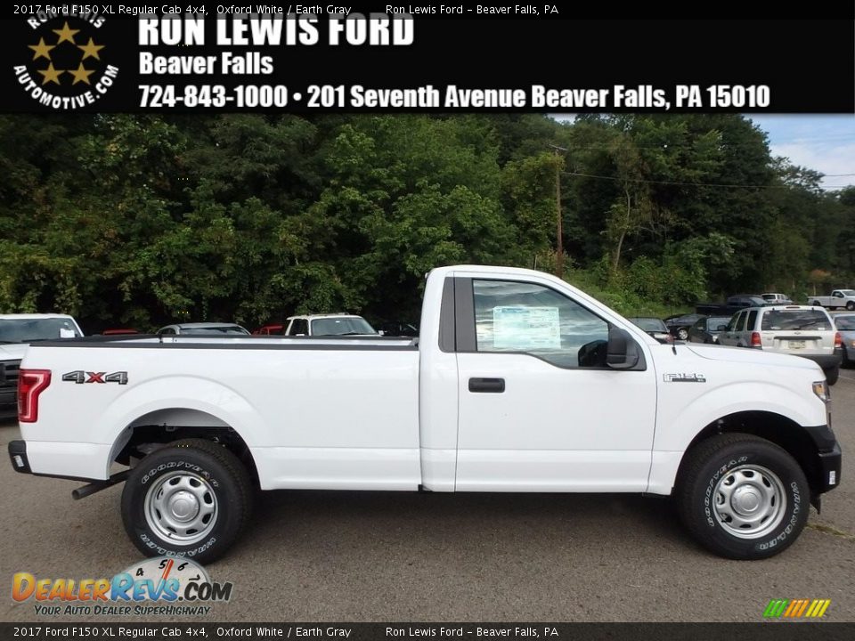 2017 Ford F150 XL Regular Cab 4x4 Oxford White / Earth Gray Photo #1