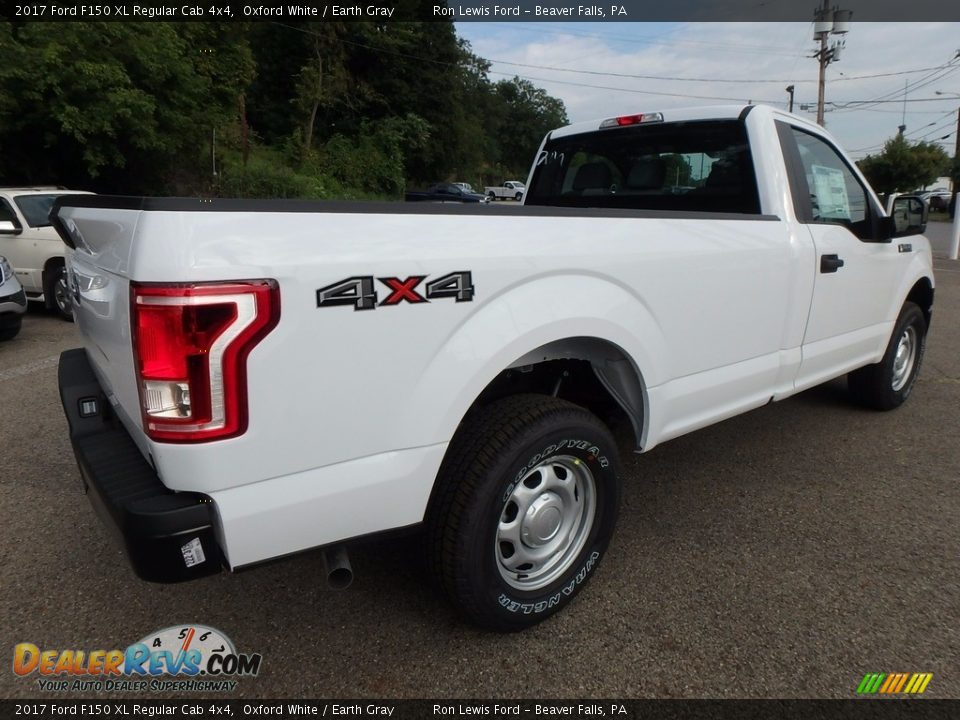2017 Ford F150 XL Regular Cab 4x4 Oxford White / Earth Gray Photo #4