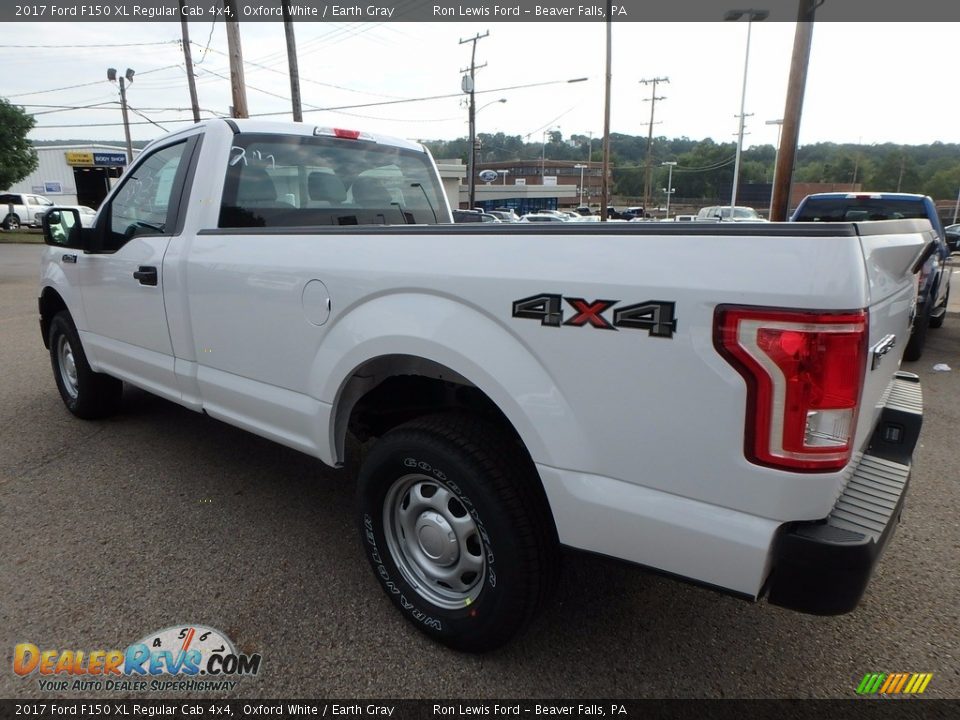 2017 Ford F150 XL Regular Cab 4x4 Oxford White / Earth Gray Photo #6