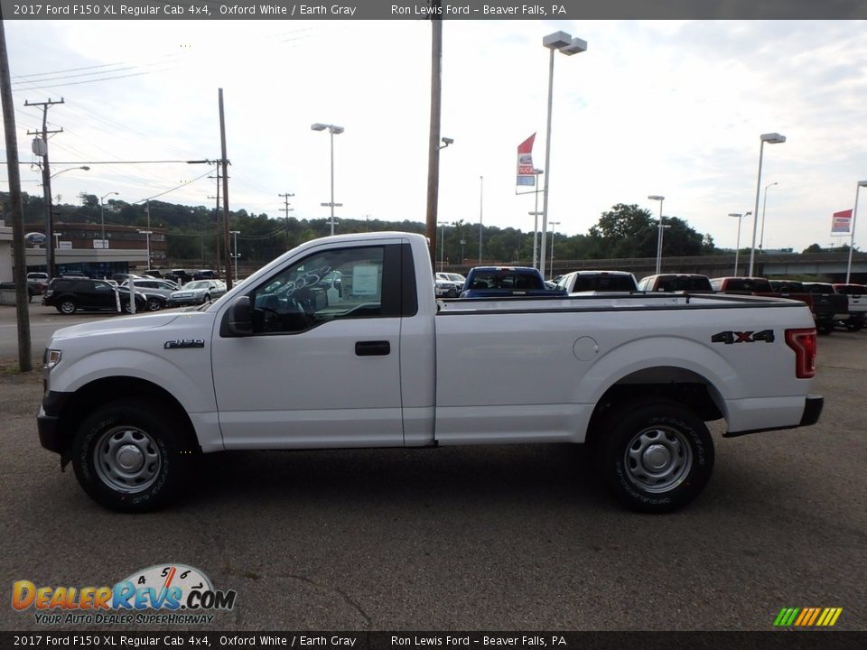 2017 Ford F150 XL Regular Cab 4x4 Oxford White / Earth Gray Photo #7