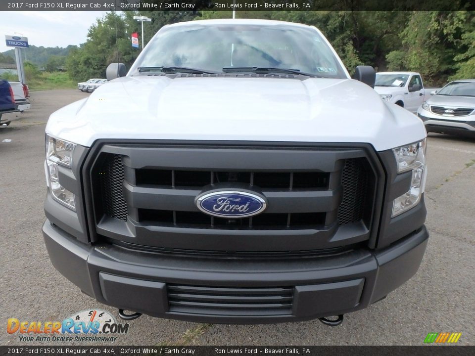 2017 Ford F150 XL Regular Cab 4x4 Oxford White / Earth Gray Photo #9