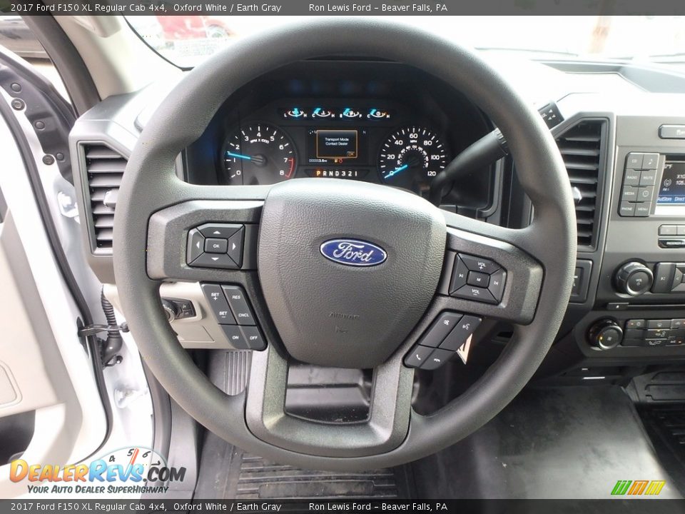 2017 Ford F150 XL Regular Cab 4x4 Oxford White / Earth Gray Photo #16