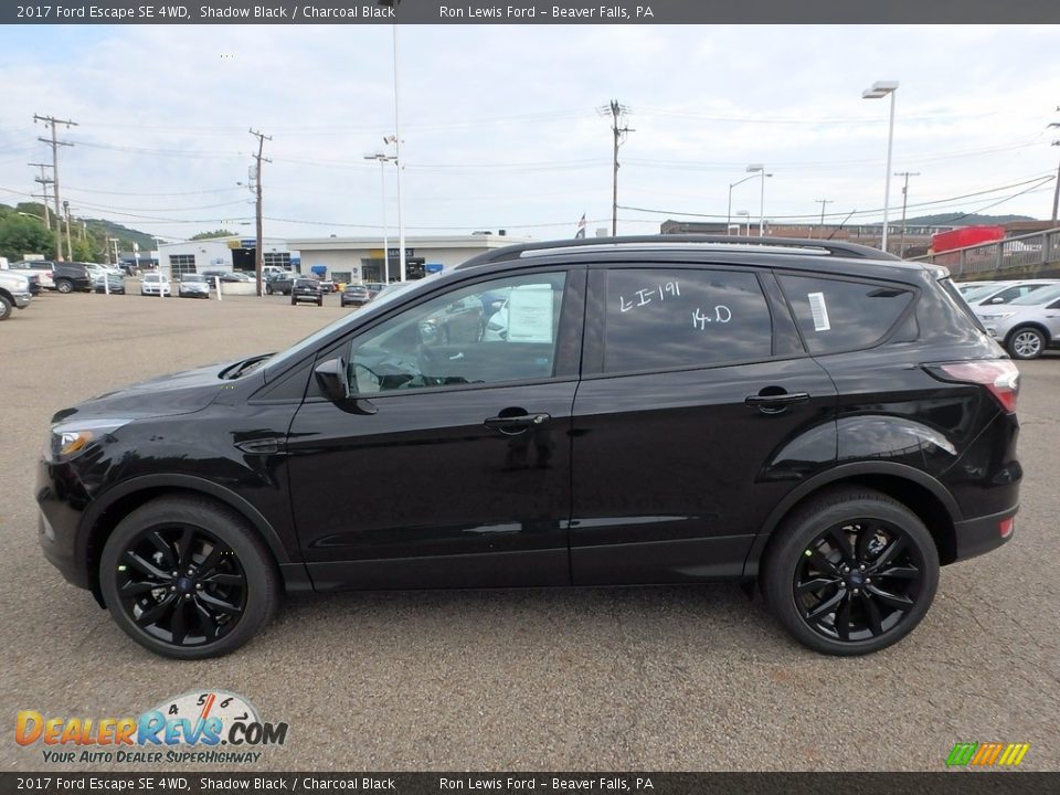 2017 Ford Escape SE 4WD Shadow Black / Charcoal Black Photo #6