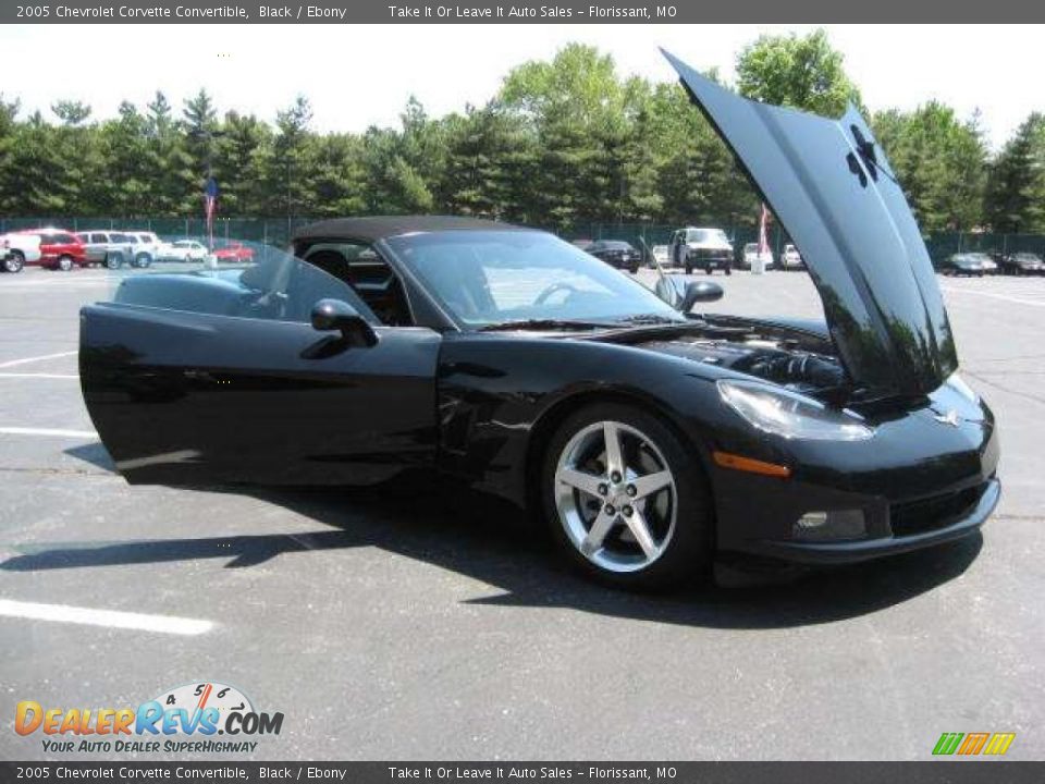 2005 Chevrolet Corvette Convertible Black / Ebony Photo #2