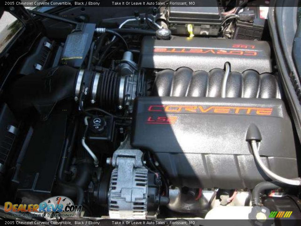 2005 Chevrolet Corvette Convertible Black / Ebony Photo #9