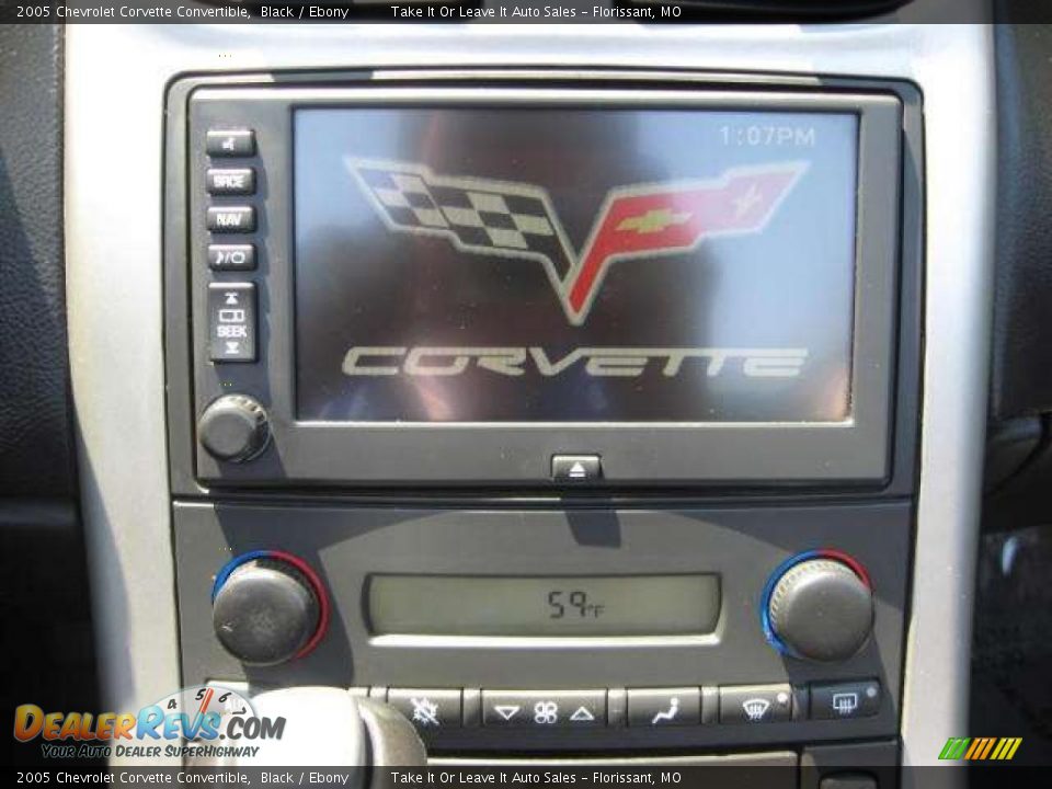 2005 Chevrolet Corvette Convertible Black / Ebony Photo #10
