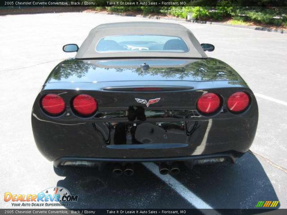 2005 Chevrolet Corvette Convertible Black / Ebony Photo #13
