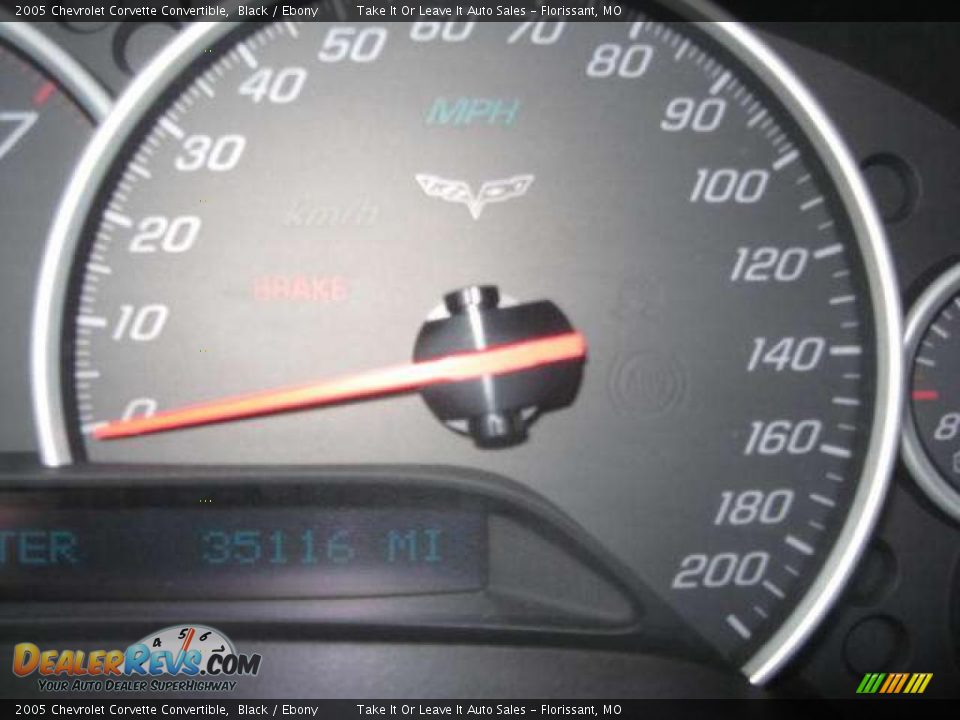 2005 Chevrolet Corvette Convertible Black / Ebony Photo #15
