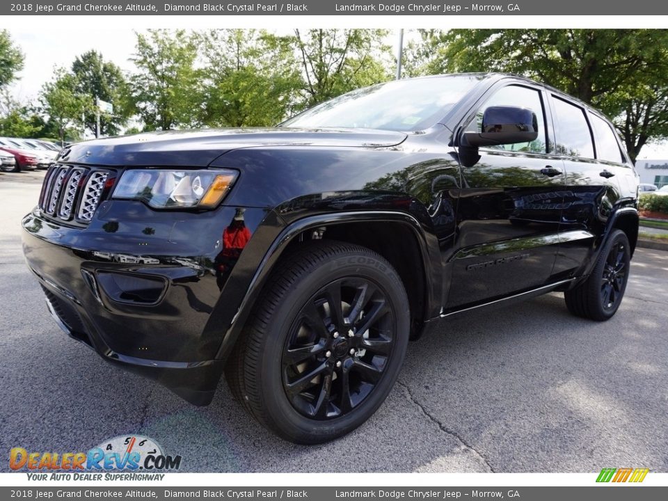 2018 Jeep Grand Cherokee Altitude Diamond Black Crystal Pearl / Black Photo #1
