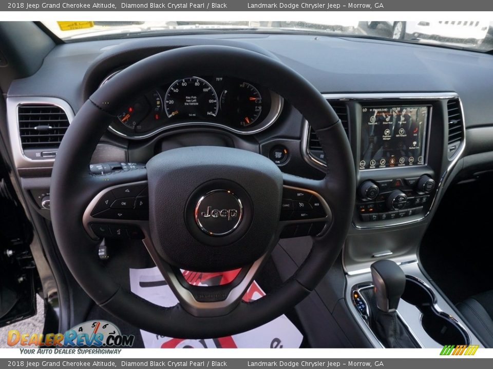 2018 Jeep Grand Cherokee Altitude Diamond Black Crystal Pearl / Black Photo #7