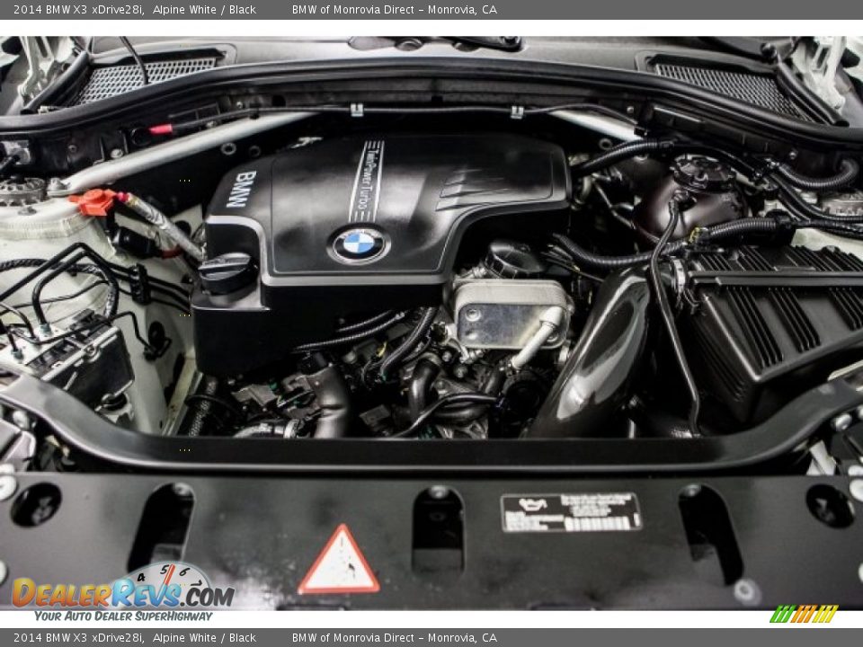 2014 BMW X3 xDrive28i Alpine White / Black Photo #9