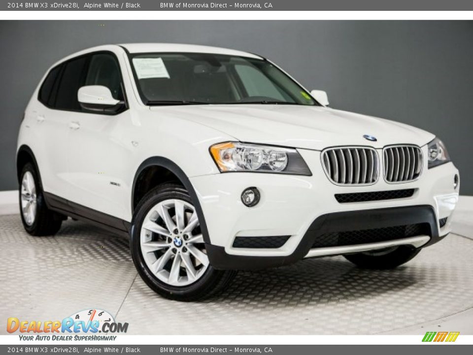 2014 BMW X3 xDrive28i Alpine White / Black Photo #12