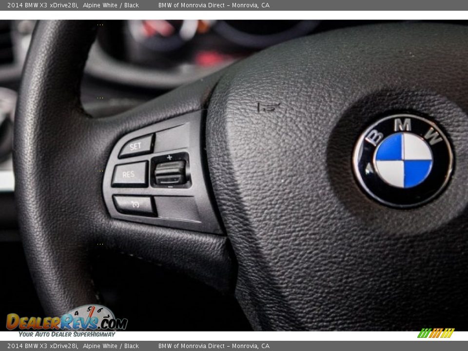 2014 BMW X3 xDrive28i Alpine White / Black Photo #17