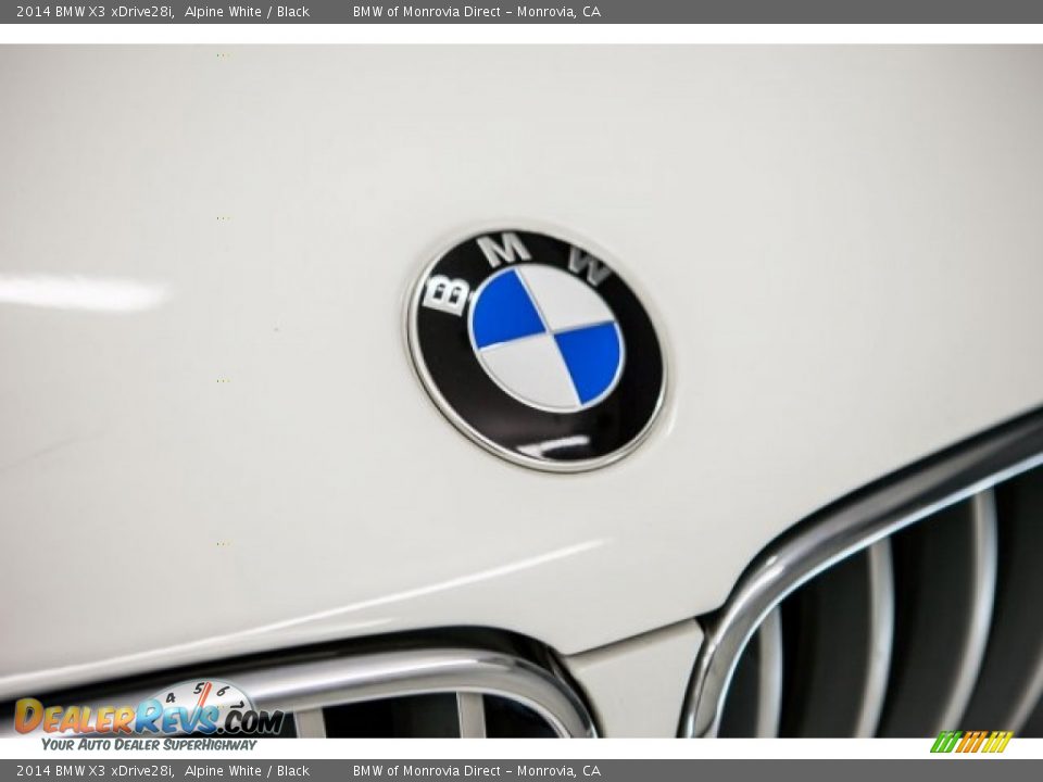 2014 BMW X3 xDrive28i Alpine White / Black Photo #30
