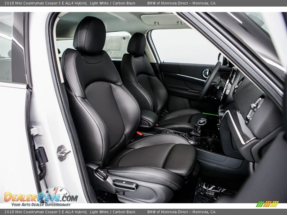 Carbon Black Interior - 2018 Mini Countryman Cooper S E ALL4 Hybrid Photo #2