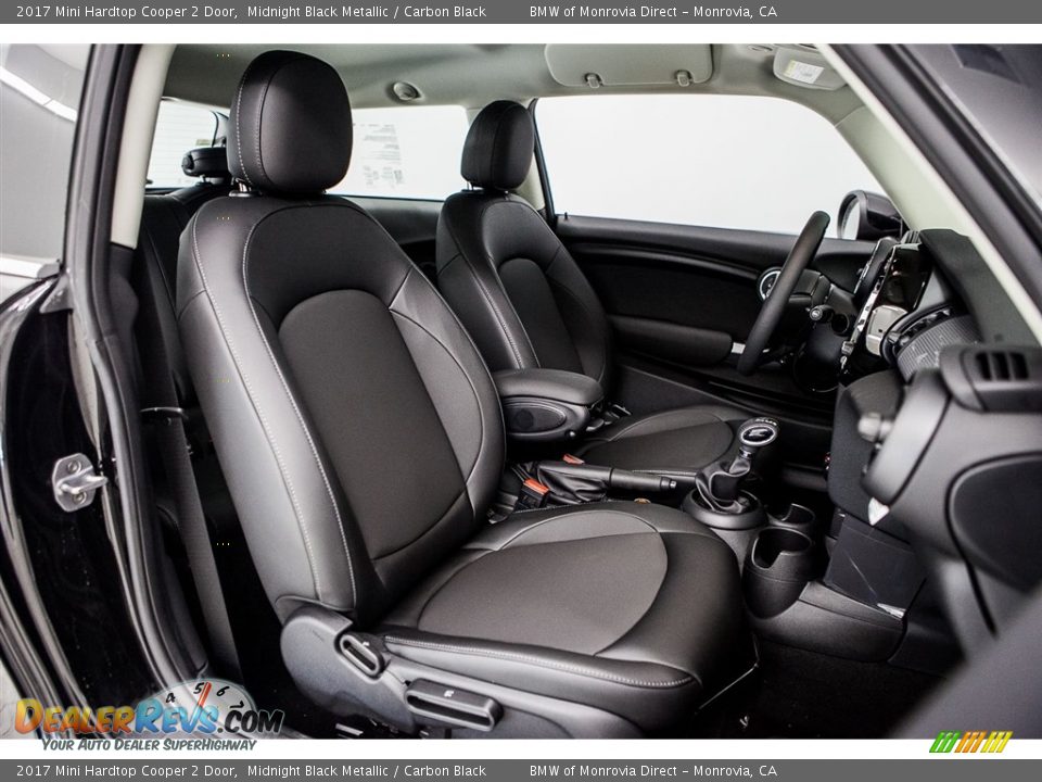 2017 Mini Hardtop Cooper 2 Door Midnight Black Metallic / Carbon Black Photo #2