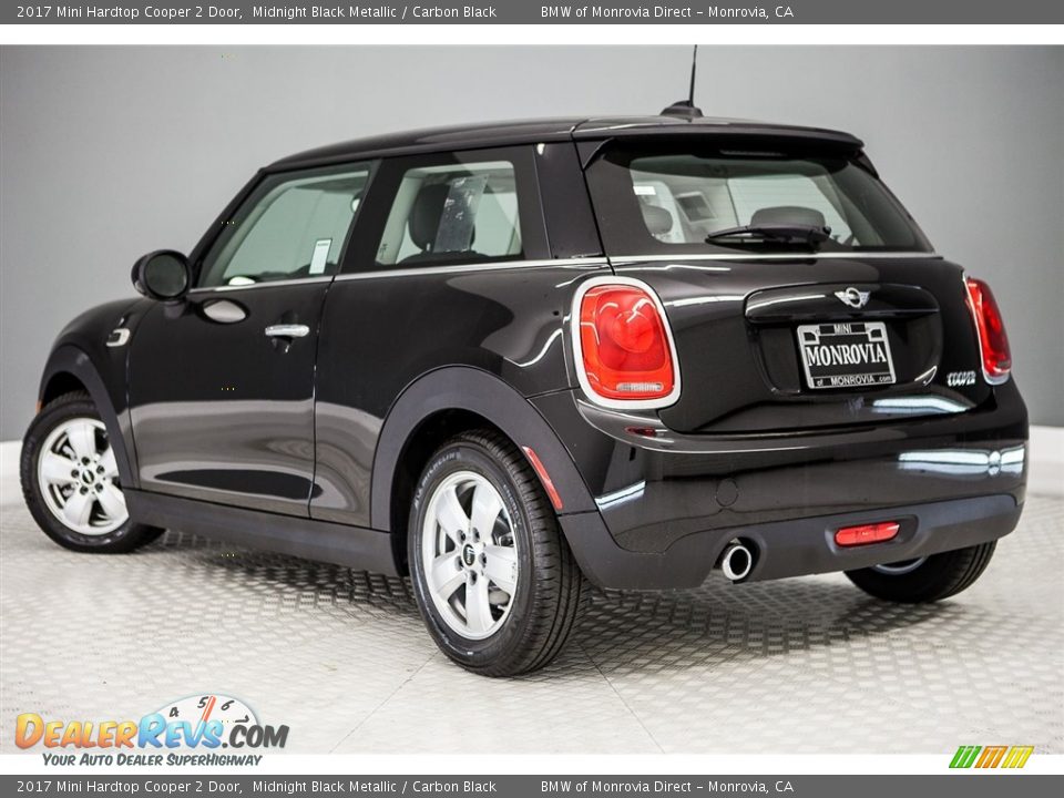 2017 Mini Hardtop Cooper 2 Door Midnight Black Metallic / Carbon Black Photo #3
