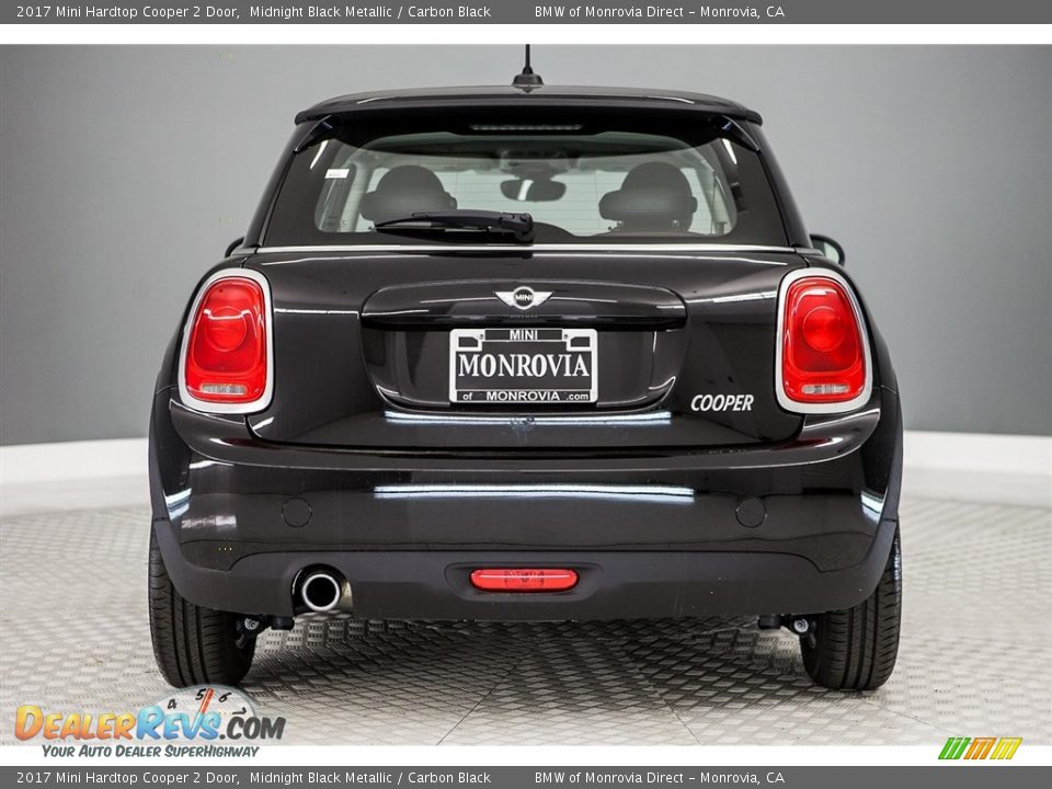 2017 Mini Hardtop Cooper 2 Door Midnight Black Metallic / Carbon Black Photo #4