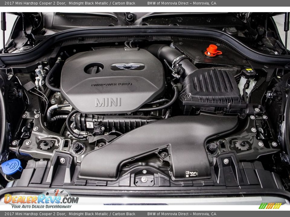 2017 Mini Hardtop Cooper 2 Door Midnight Black Metallic / Carbon Black Photo #8