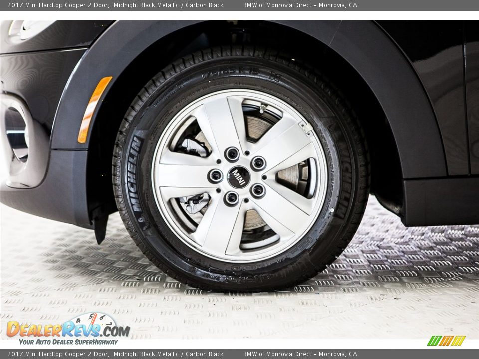 2017 Mini Hardtop Cooper 2 Door Midnight Black Metallic / Carbon Black Photo #9