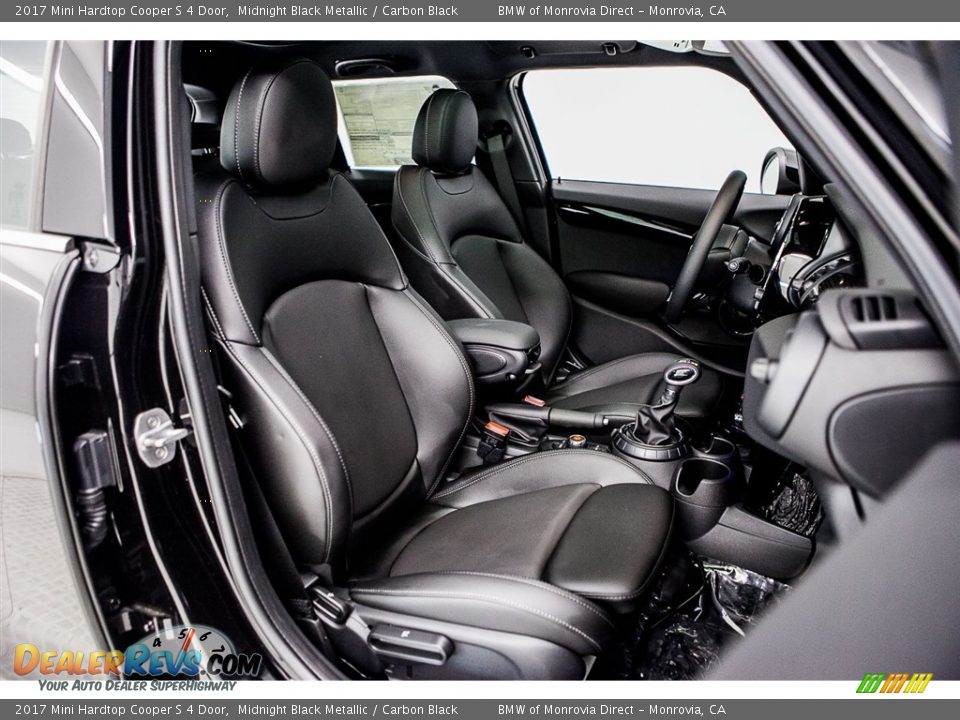 2017 Mini Hardtop Cooper S 4 Door Midnight Black Metallic / Carbon Black Photo #2