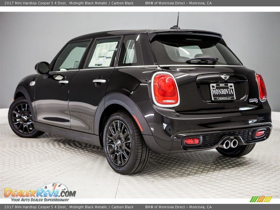 2017 Mini Hardtop Cooper S 4 Door Midnight Black Metallic / Carbon Black Photo #3