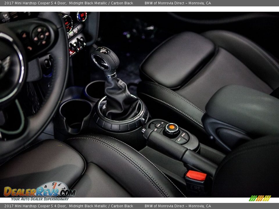 2017 Mini Hardtop Cooper S 4 Door Midnight Black Metallic / Carbon Black Photo #7