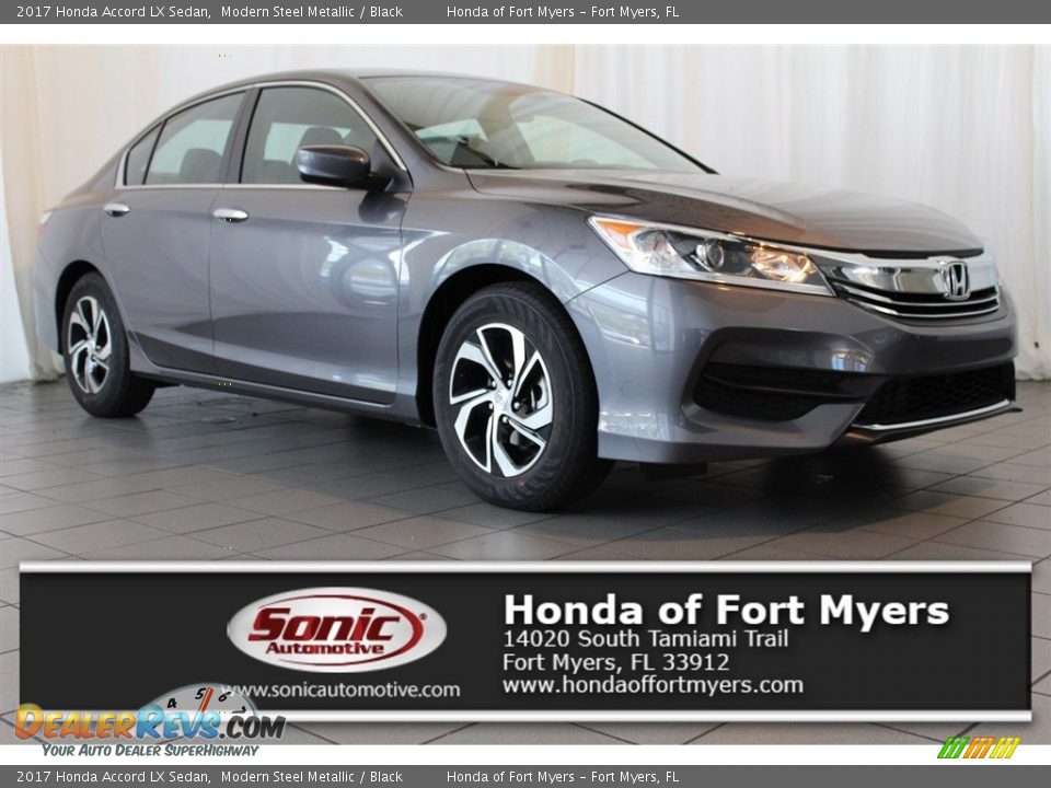 2017 Honda Accord LX Sedan Modern Steel Metallic / Black Photo #1