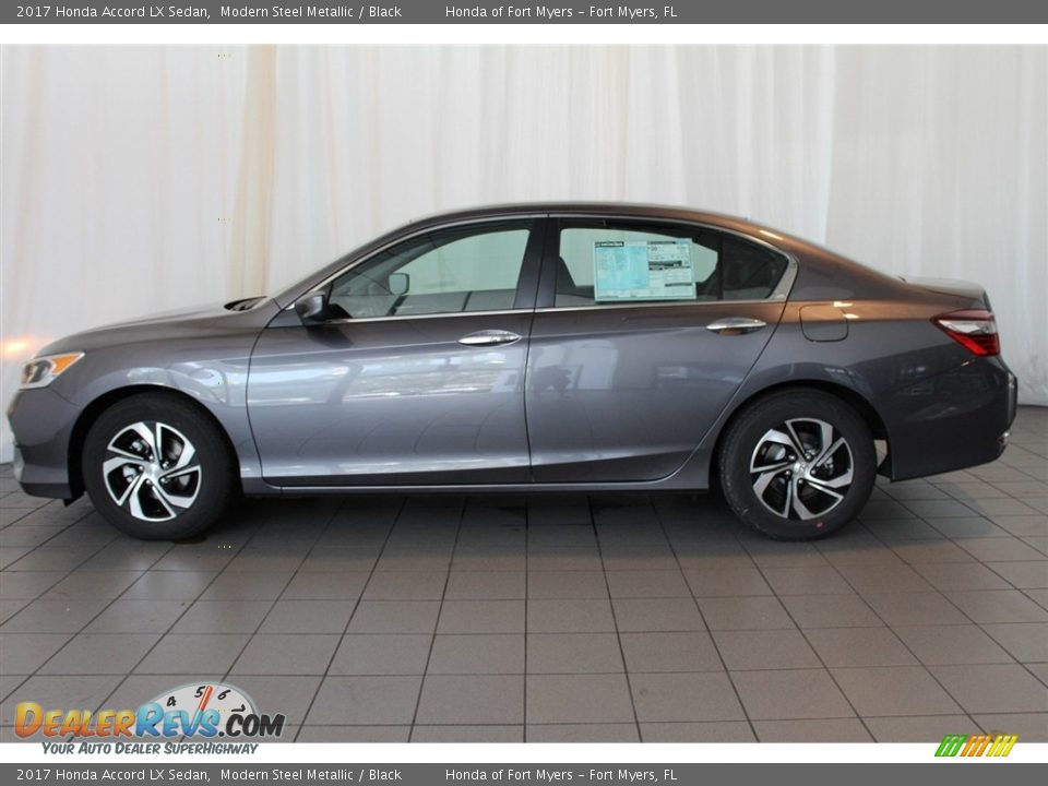 2017 Honda Accord LX Sedan Modern Steel Metallic / Black Photo #5