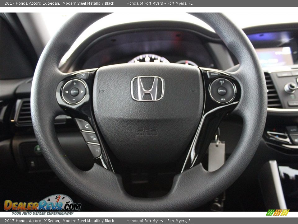 2017 Honda Accord LX Sedan Modern Steel Metallic / Black Photo #11