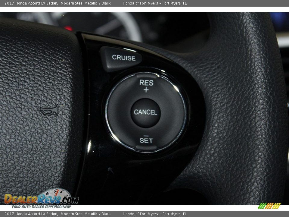 2017 Honda Accord LX Sedan Modern Steel Metallic / Black Photo #14