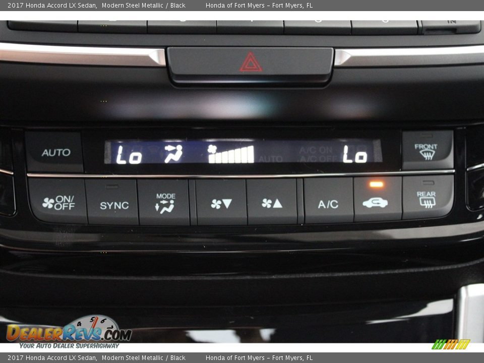 2017 Honda Accord LX Sedan Modern Steel Metallic / Black Photo #19