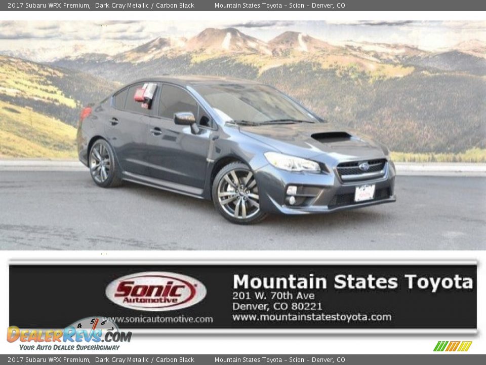 2017 Subaru WRX Premium Dark Gray Metallic / Carbon Black Photo #1