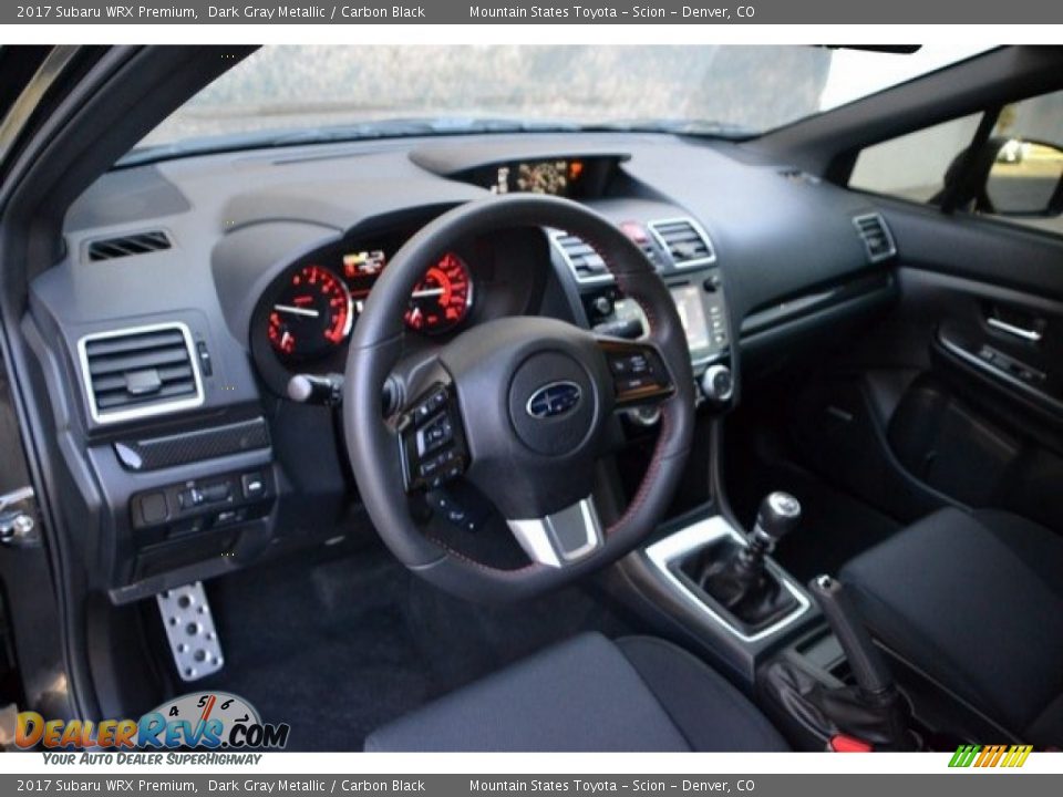 2017 Subaru WRX Premium Dark Gray Metallic / Carbon Black Photo #10