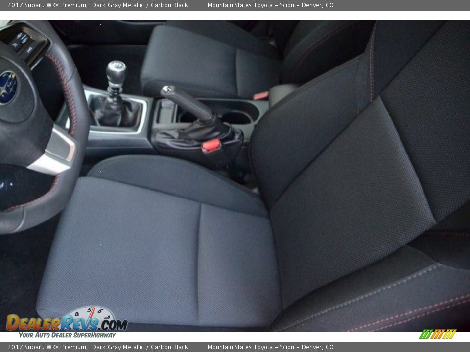2017 Subaru WRX Premium Dark Gray Metallic / Carbon Black Photo #11