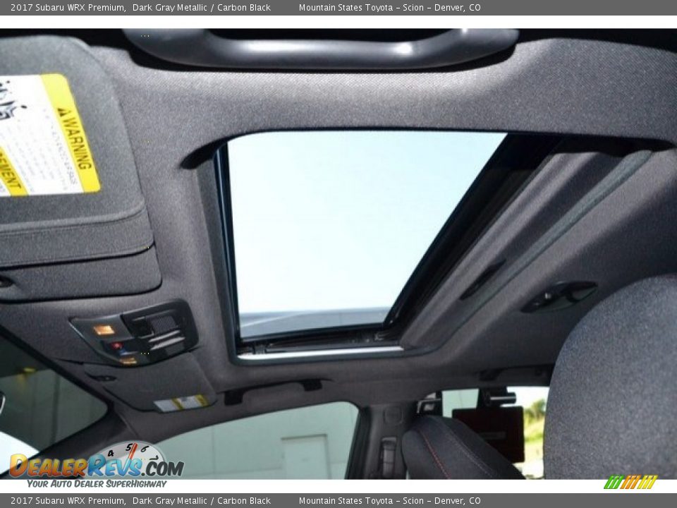 2017 Subaru WRX Premium Dark Gray Metallic / Carbon Black Photo #14