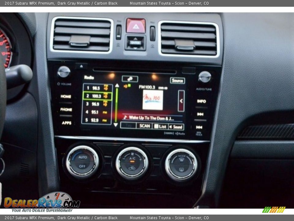 2017 Subaru WRX Premium Dark Gray Metallic / Carbon Black Photo #16