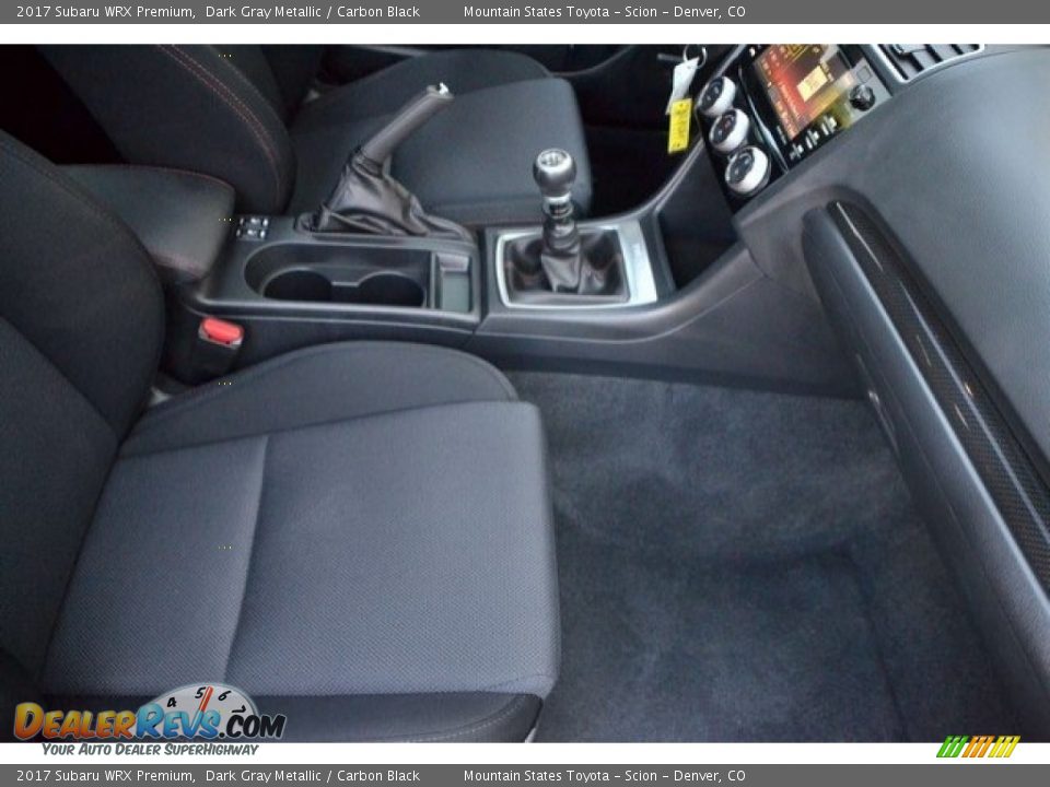 2017 Subaru WRX Premium Dark Gray Metallic / Carbon Black Photo #18