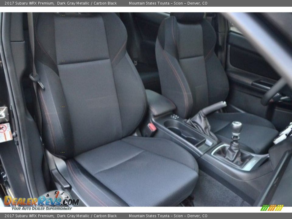 2017 Subaru WRX Premium Dark Gray Metallic / Carbon Black Photo #19