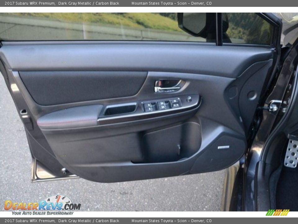 2017 Subaru WRX Premium Dark Gray Metallic / Carbon Black Photo #25