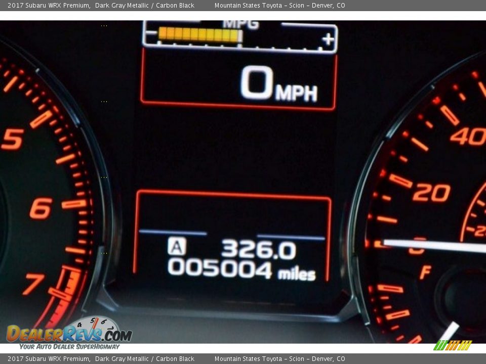 2017 Subaru WRX Premium Dark Gray Metallic / Carbon Black Photo #30
