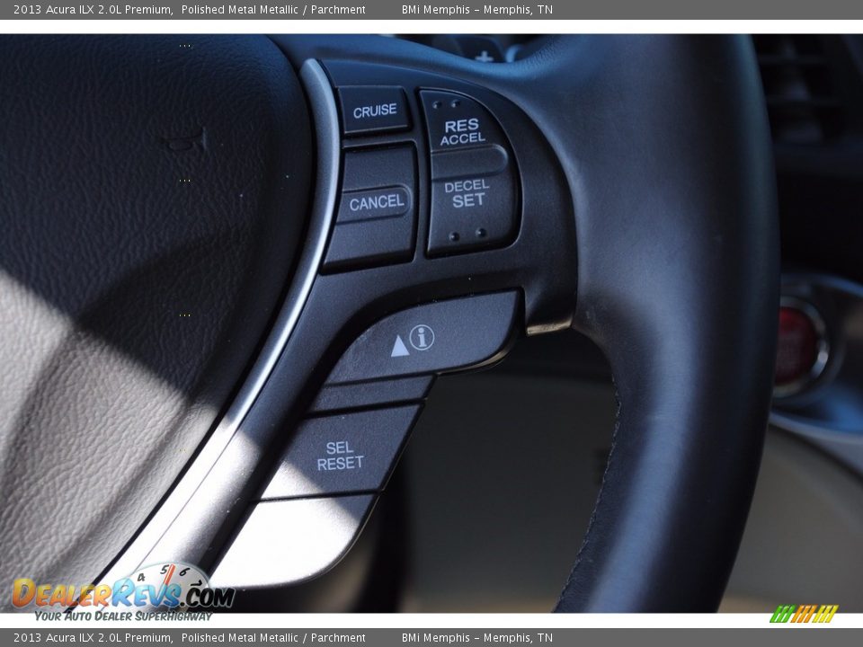 2013 Acura ILX 2.0L Premium Polished Metal Metallic / Parchment Photo #15