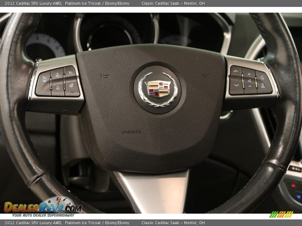 2012 Cadillac SRX Luxury AWD Platinum Ice Tricoat / Ebony/Ebony Photo #7