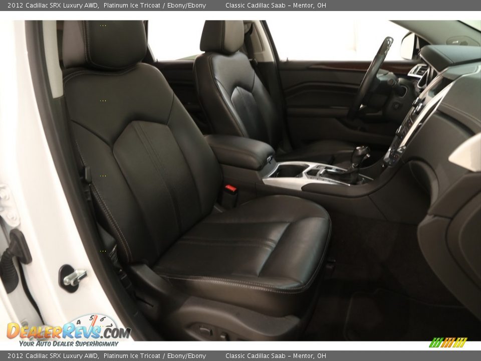 2012 Cadillac SRX Luxury AWD Platinum Ice Tricoat / Ebony/Ebony Photo #13