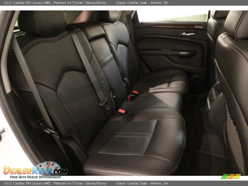 2012 Cadillac SRX Luxury AWD Platinum Ice Tricoat / Ebony/Ebony Photo #14