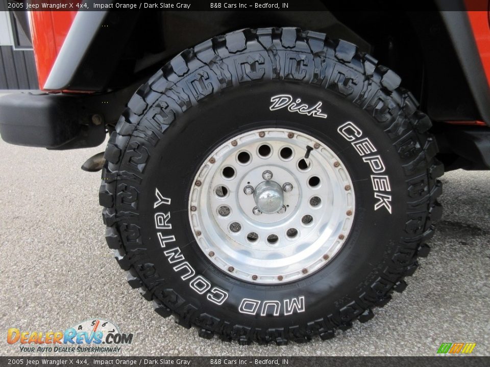 2005 Jeep Wrangler X 4x4 Impact Orange / Dark Slate Gray Photo #9