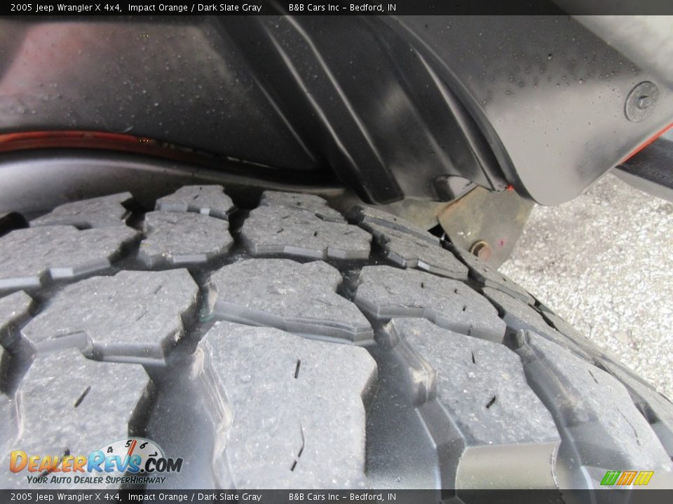 2005 Jeep Wrangler X 4x4 Impact Orange / Dark Slate Gray Photo #10